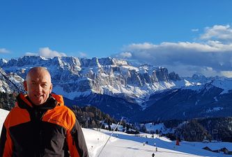 St.Christina - Sella massivet i baggrunden.